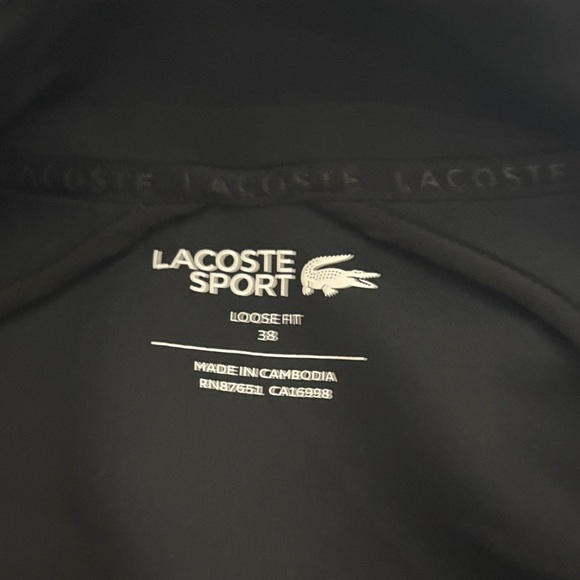 Lacoste Sport Black Loose Fit Jacket - Picture 2 of 4